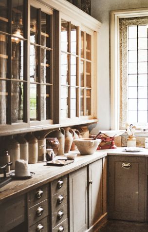 Brown Wooden Kitchen Cupboards